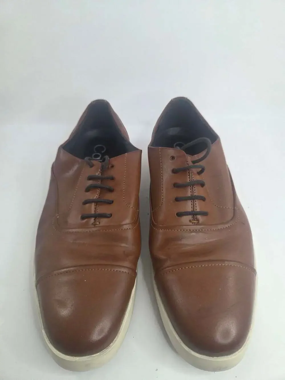 Calvin Klein Elijah Cap Toe Sneaker Brown Leather